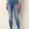 D07 Skinny-jeans med normal midje