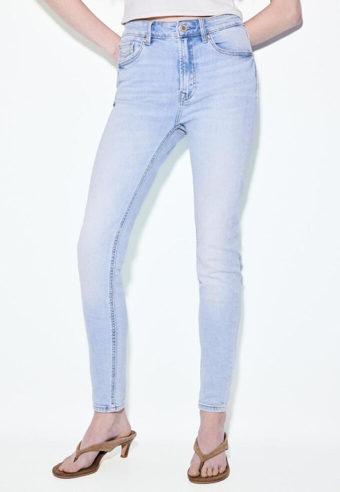 D07 Skinny-jeans med normal midje