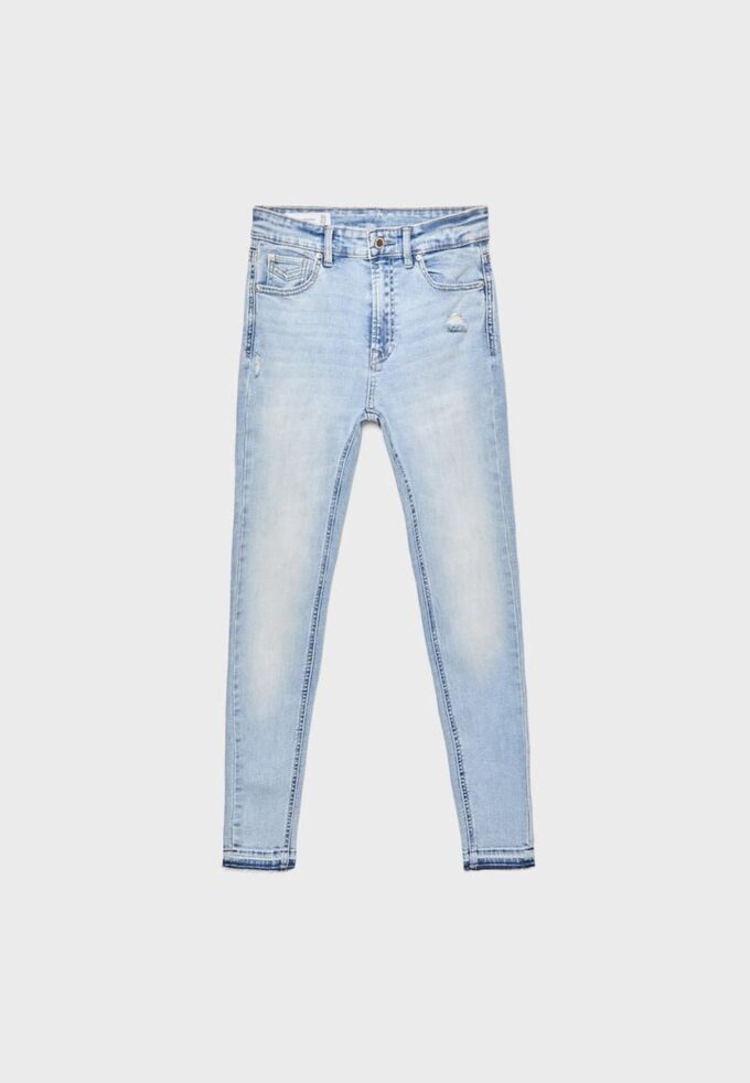 D07 Skinny-jeans med normal midje