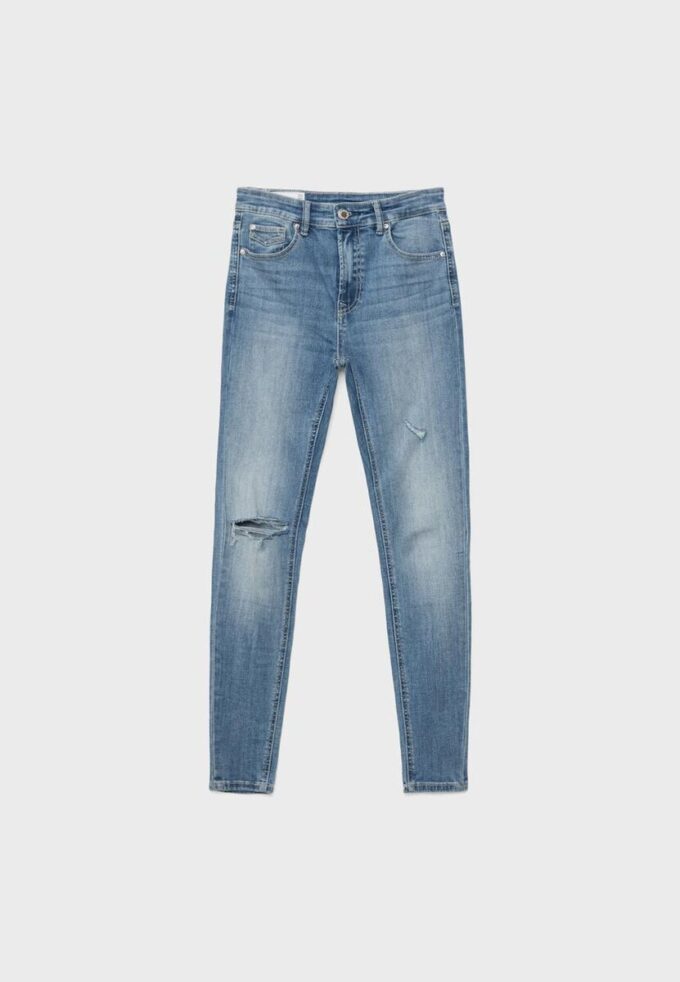 D07 Skinny-jeans med normal midje