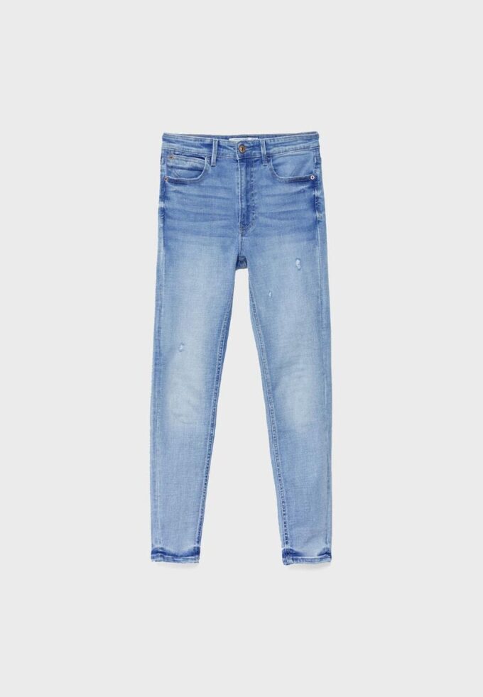 D07 Skinny-jeans med normal midje