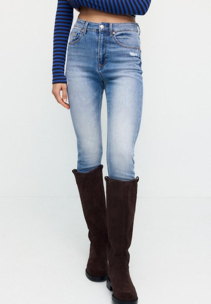 D09 Superhøytlivede skinny jeans