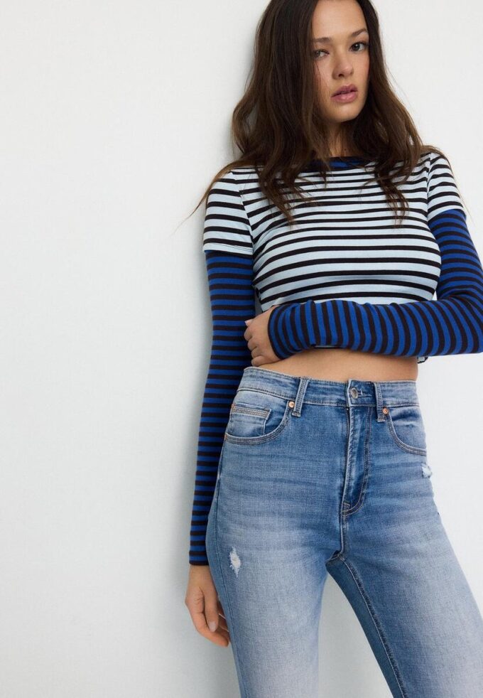 D09 Superhøytlivede skinny jeans