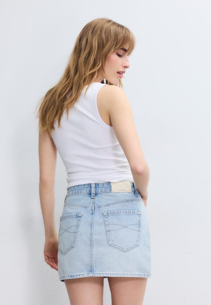 D60 Basisplagg denimminiskjørt