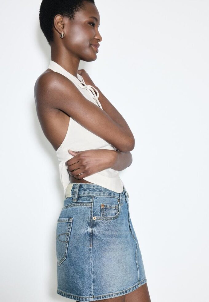 D60 denimminiskjørt