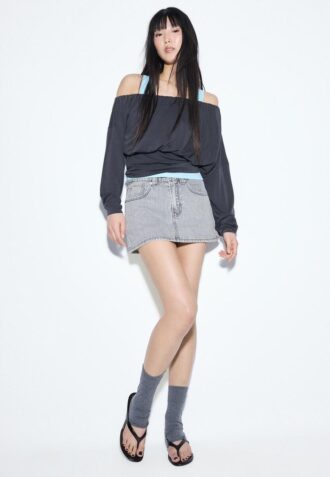D62 Denim Skort