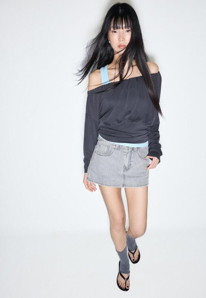 D62 Denim Skort