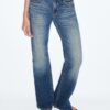 D68 Boot-Cut-jeans med belte
