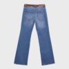 D68 Boot-Cut-jeans med belte