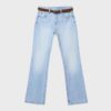 D68 Boot-Cut-jeans med belte