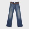 D68 Boot-Cut-jeans med belte