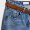 D68 Boot-Cut-jeans med belte
