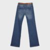 D68 Boot-Cut-jeans med belte
