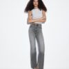 D74 Flared Jeans med spalte