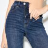 D74 Flared Jeans med spalte