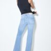 D74 Flared Jeans med spalte