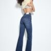 D74 Flared Jeans med spalte