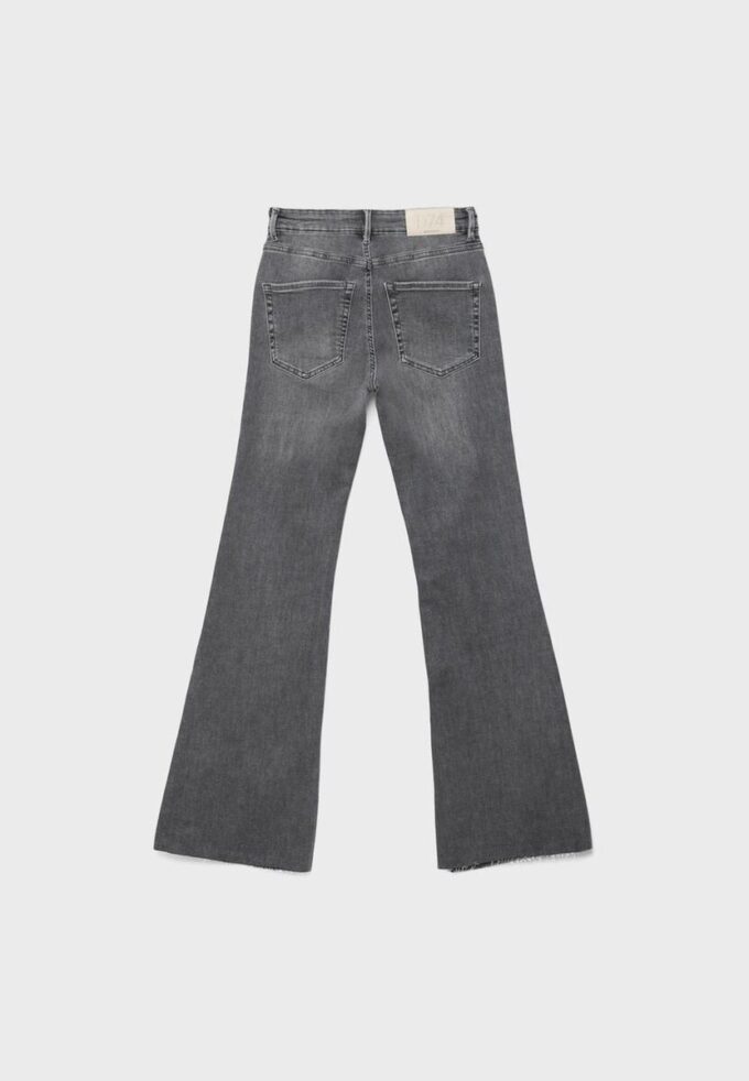 D74 Flared Jeans med spalte