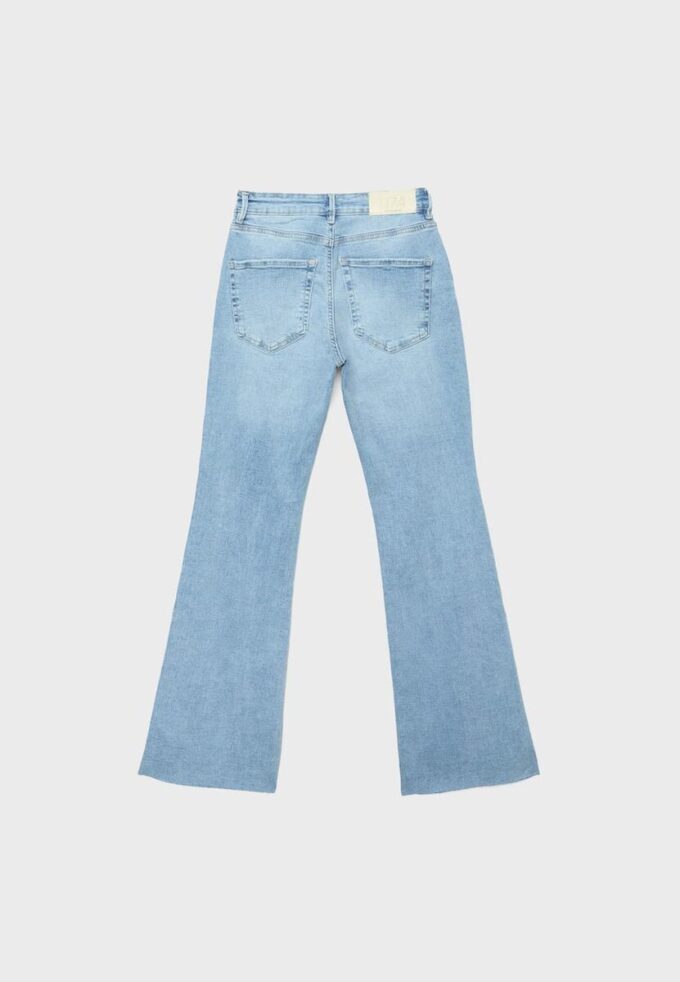 D74 Flared Jeans med spalte