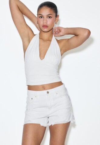 D75 Ripped Denim Shorts