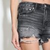 D75 Ripped Denim Shorts