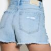 D75 Ripped Denim Shorts