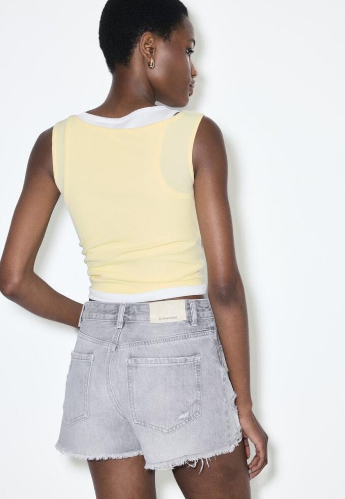 D75 Ripped Denim Shorts