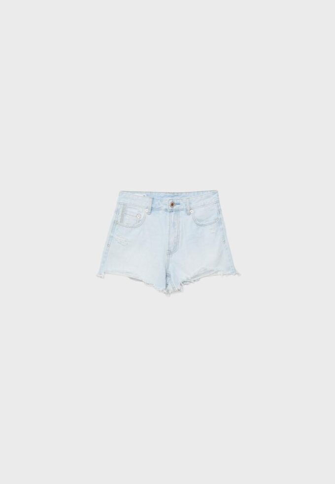 D75 Ripped Denim Shorts