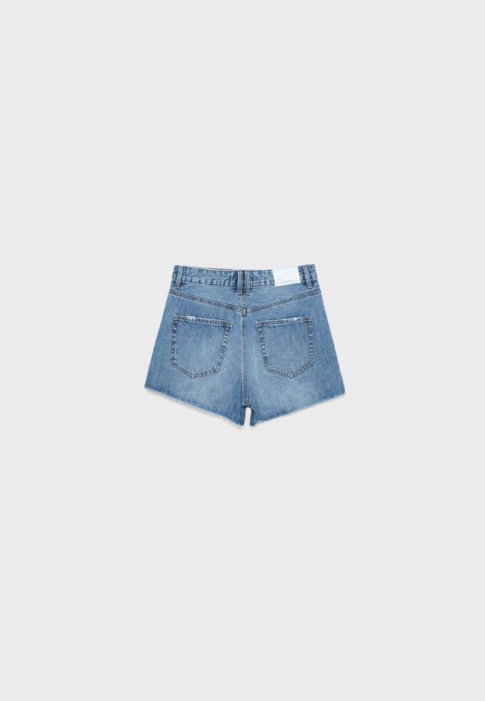 D75 Ripped Denim Shorts