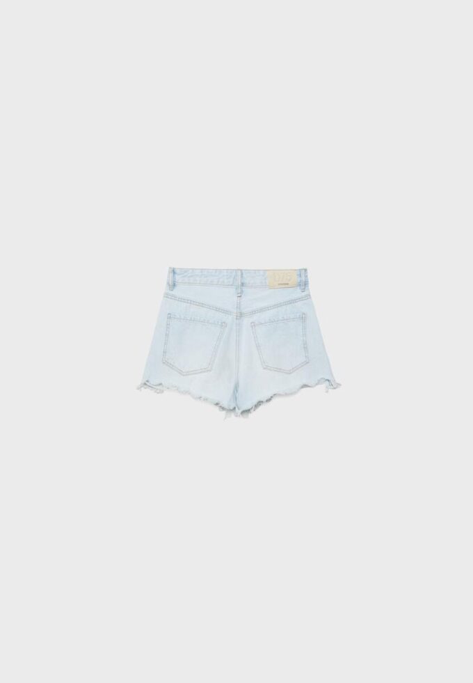 D75 Ripped Denim Shorts