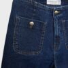 D77 Minimalistiske jeans med lommer