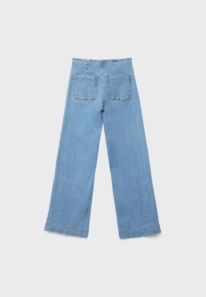D77 Minimalistiske jeans med lommer