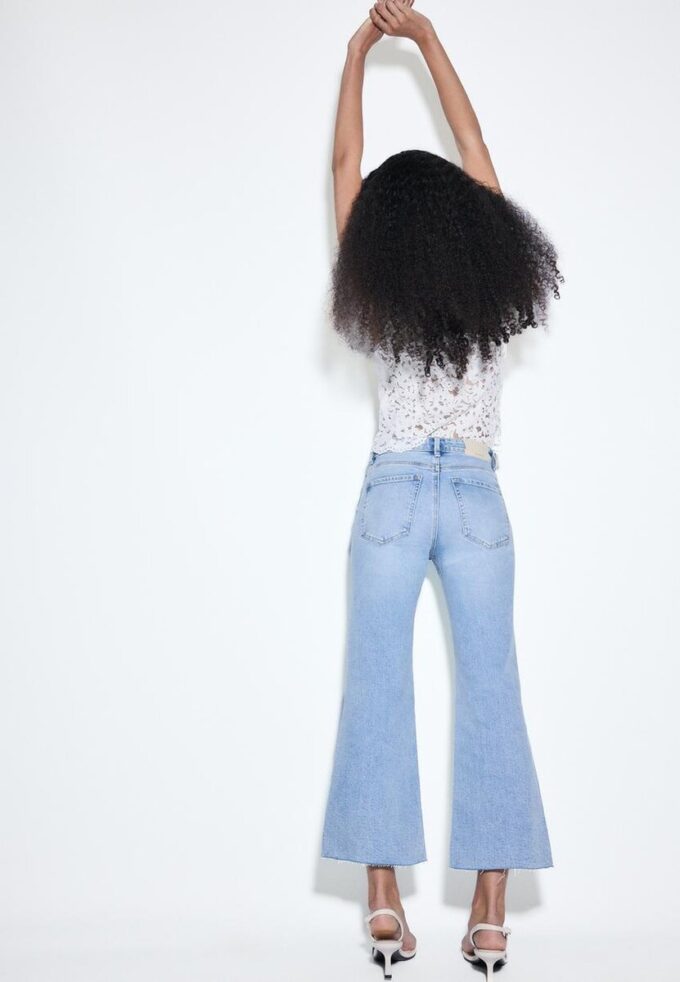 D78 Korte Flared jeans