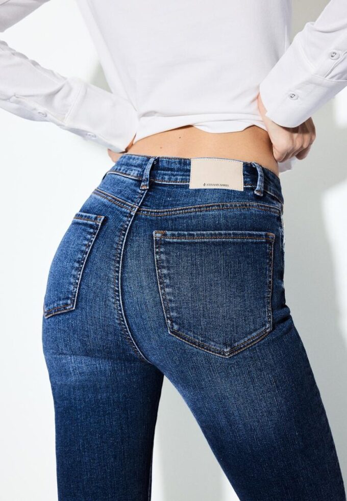 D78 Korte Flared jeans