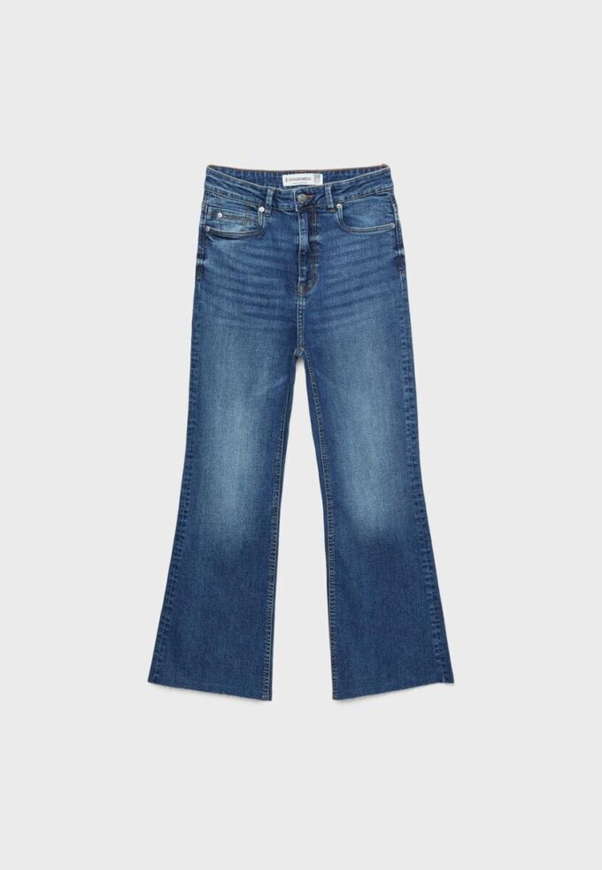 D78 Korte Flared jeans