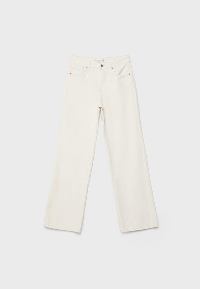 D92 Jeans med rett, vid ben