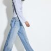 D92 Jeans med rett, Wide Leg-modell
