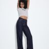 D92 Jeans med rett, Wide Leg-modell