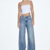 D92 Jeans med rett, Wide Leg-modell