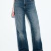 D92 Jeans med rett, Wide Leg-modell