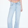 D92 Jeans med rett, Wide Leg-modell