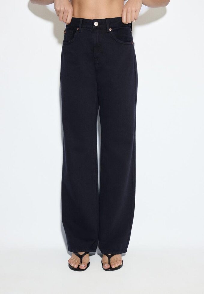 D92 Jeans med rett, Wide Leg-modell