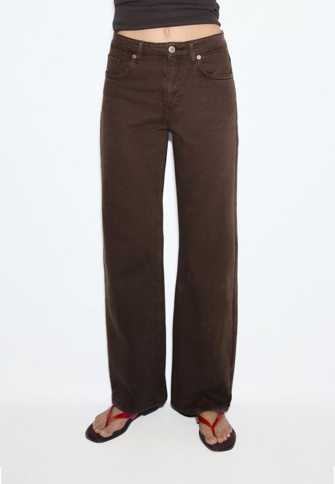 D92 Jeans med rett, Wide Leg-modell