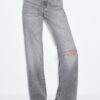 D92 Jeans med rett, Wide Leg-modell