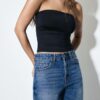 D92 Jeans med rett, Wide Leg-modell