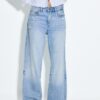 D92 Jeans med rett, Wide Leg-modell