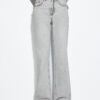 D92 Jeans med rett, Wide Leg-modell