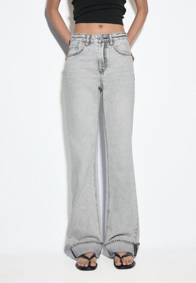 D92 Jeans med rett, Wide Leg-modell