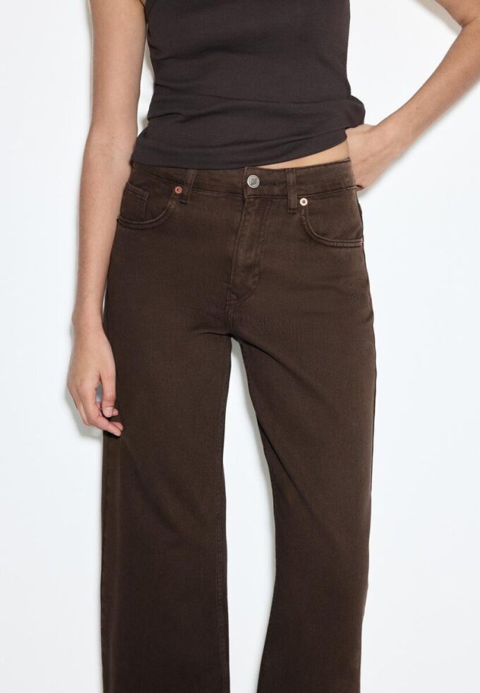 D92 Jeans med rett, Wide Leg-modell