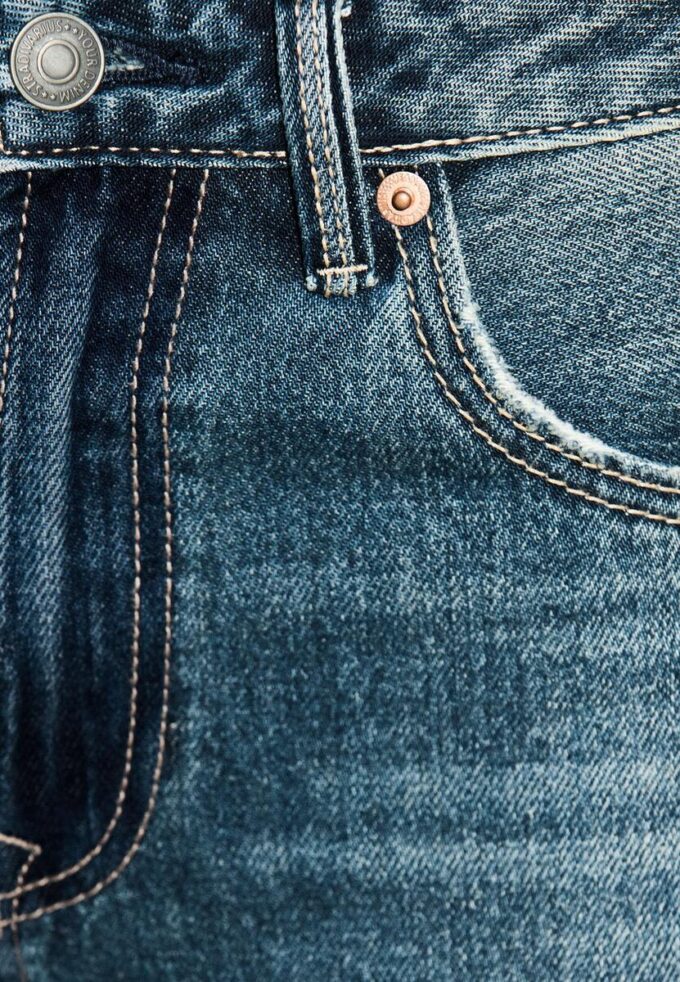 D92 Jeans med rett, Wide Leg-modell